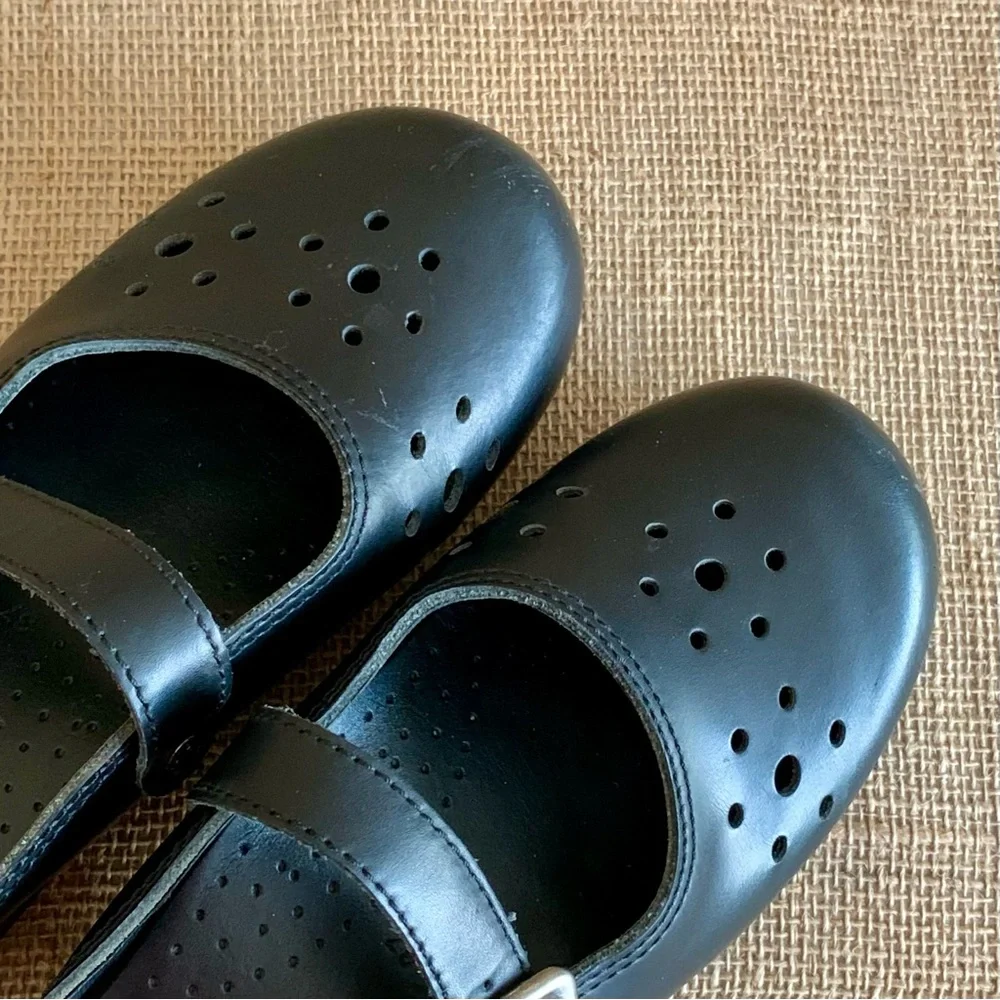 DANSKO Merrie Clogs Black Leather Mary Jane Slip-on Styling EU 37 / US 6.5-7 - Picture 6 of 12